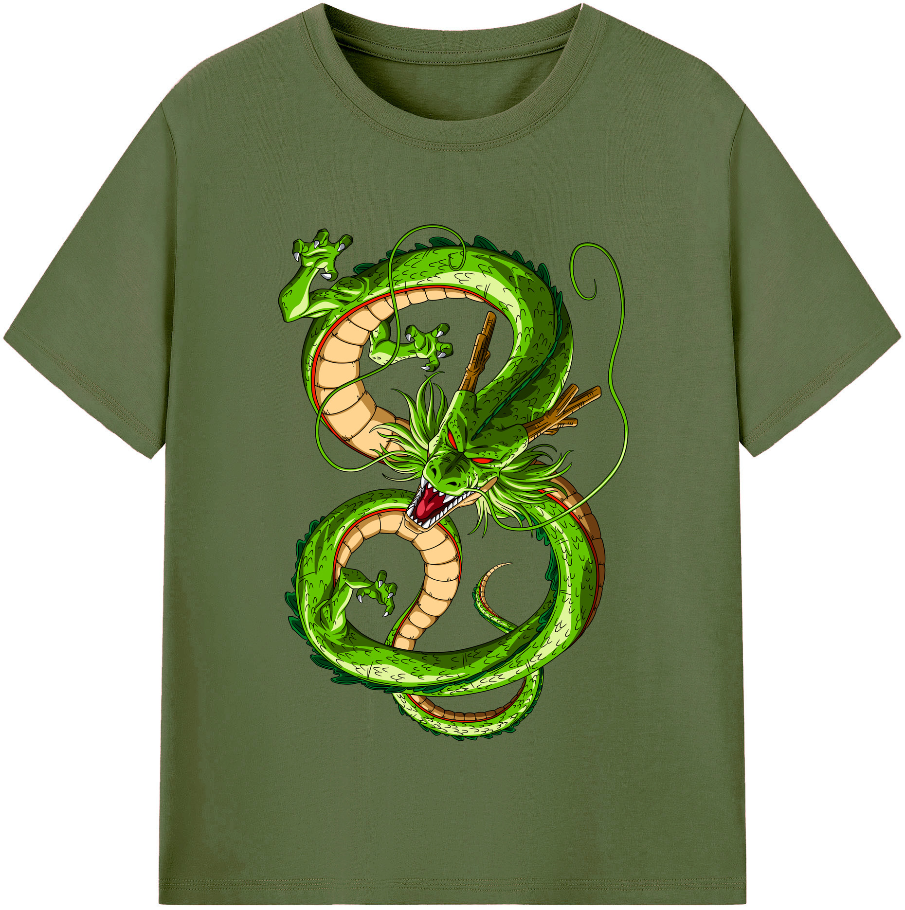 （画像用） ドラゴンボール 神龍 シェンロン DRAGON BALL Shenron 綿100％半袖Tシャツ（フロントプリント）